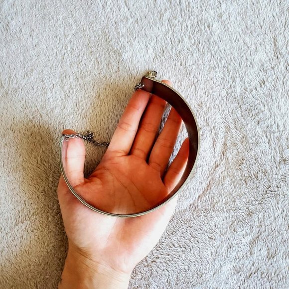 raver holographic metal choker necklace👽 - Picture 4 of 4